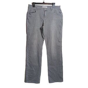 Levi’s 505 Straight Jeans Womens 31 Tall Gray Midrise Retro 80s 90s Stretch